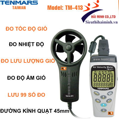 Top 6 máy đo tốc độ gió giá rẻ thương hiệu Tenmars tại Hải Minh