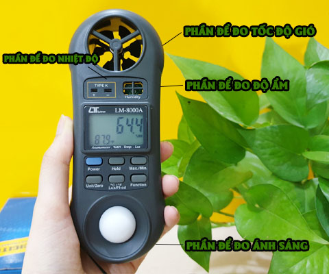  cách sử dụng máy đo vi khí hậu Lutron LM8000A 