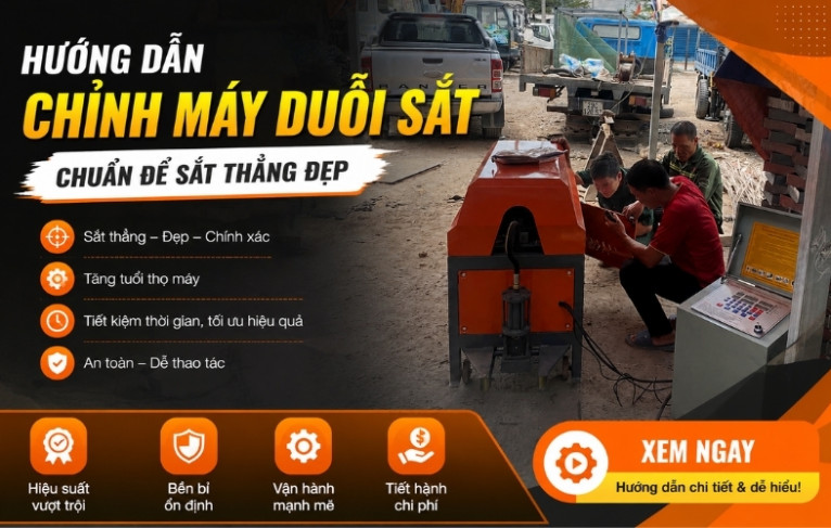 Hướng dẫn chỉnh máy duỗi sắt chuẩn để sắt thẳng đẹp
