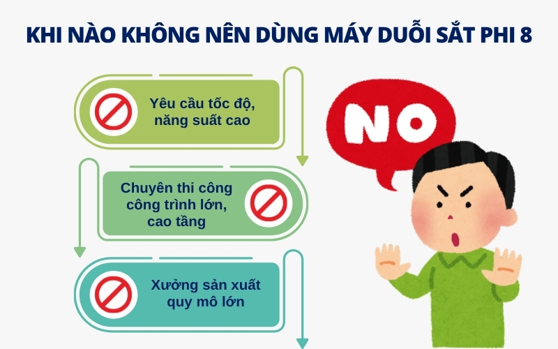 Khi nào không nên dùng máy duỗi sắt phi 8