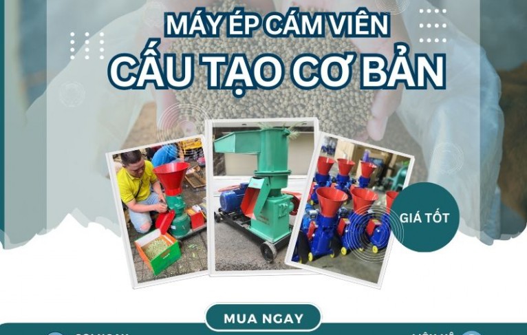 Cấu tạo cơ bản của một chiếc máy ép cám viên hoàn chỉnh? Có nên tự chế máy làm cám hay không?