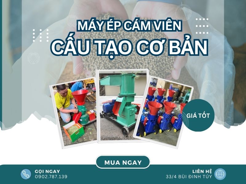 Cấu tạo cơ bản của một chiếc máy ép cám viên hoàn chỉnh? Có nên tự chế máy làm cám hay không?