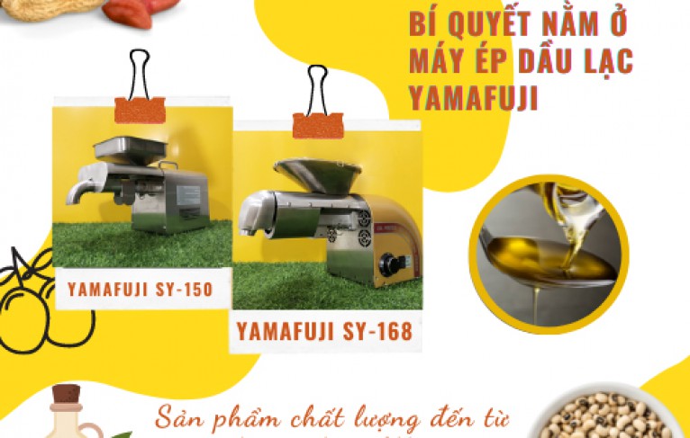 Tự Làm Dầu Ăn Cực Dễ, Bí Quyết Nằm Ở Máy Ép Dầu Lạc Đậu Phộng Yamafuji