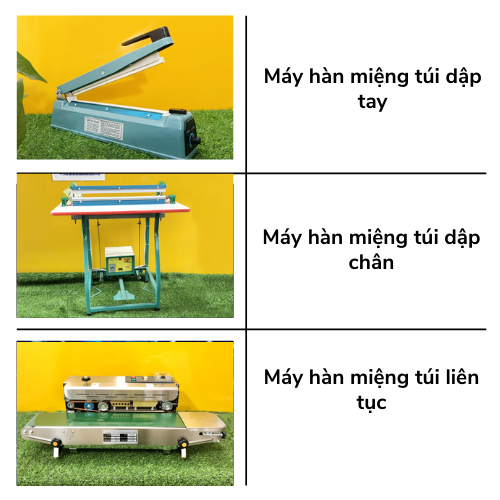 Top 3 Loại Máy Hàn Miệng Túi Phổ Biến Trên Thị Trường Hiện Nay