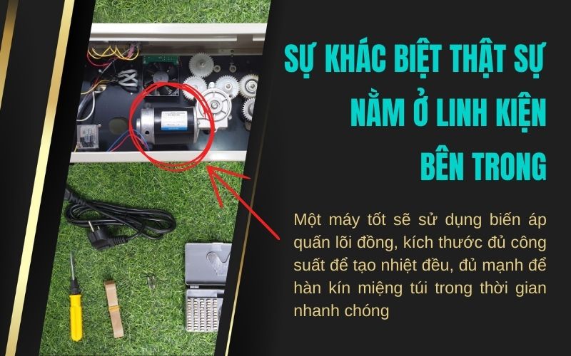 sự khác biệt thật sự nằm ở linh kiện bên trong