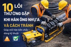 lỗi thường gặp khi hàn ống nhựa và cách tránh