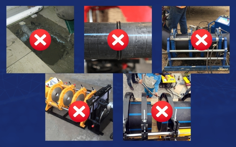  Lỗi máy hàn ống HDPE thường gặp