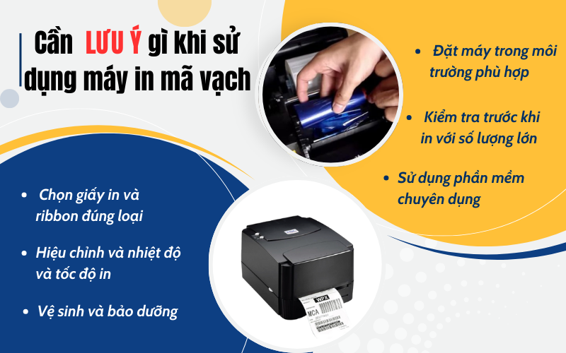 Cần lưu ý gì khi sử dụng máy in mã vạch
