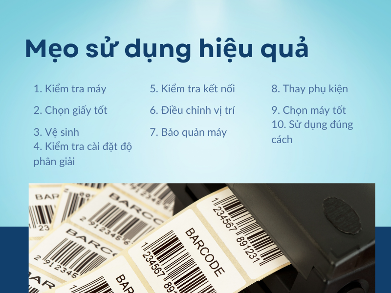 Liệu bạn đã biết cách sử dụng máy in mã vạch đúng cách!