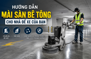Hướng dẫn mài sàn bê tông cho nhà để xe của bạn.