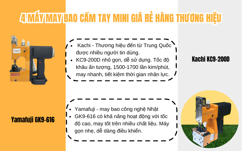 Gợi ý 4 máy may bao cầm tay mini giá rẻ hàng thương hiệu