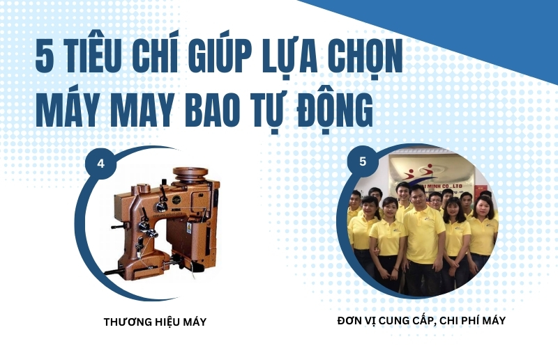 5 tiêu chí giúp lựa chọn máy may bao tự động phù hợp