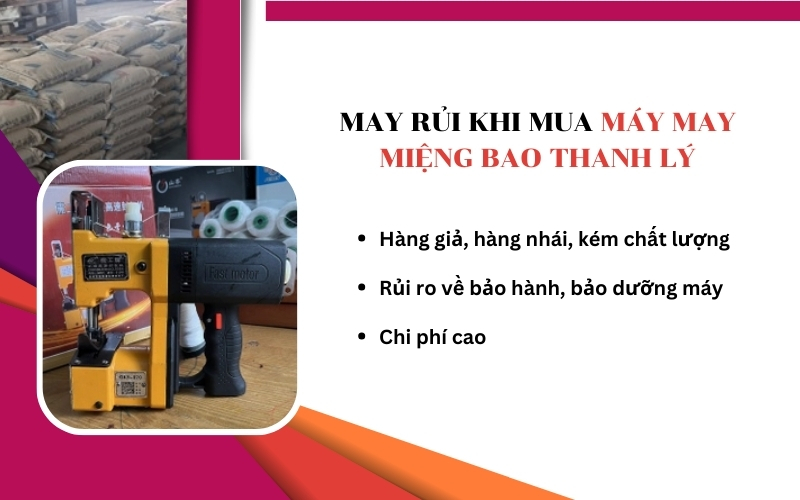 May rủi khi mua máy may miệng bao thanh lý