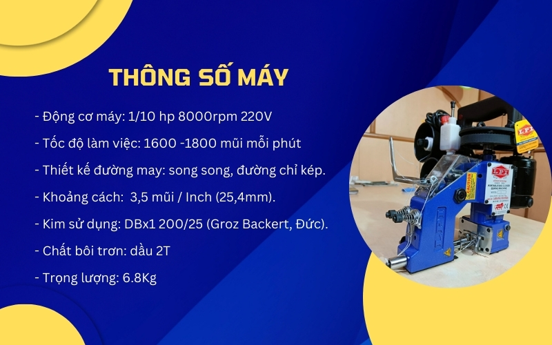 Thông số kỹ thuật máy