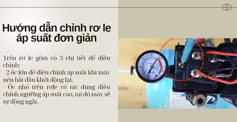 Hướng dẫn chỉnh rơ le áp suất đơn giản