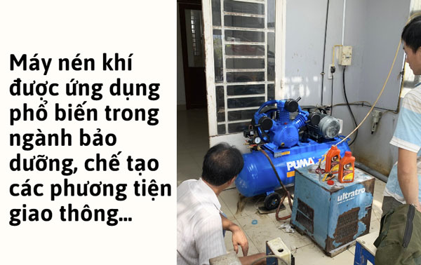  Ứng dụng của máy nén khí trong bảo dưỡng ô tô, xe máy 