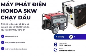 Giá Máy Phát Điện Honda 5kW Chạy Dầu