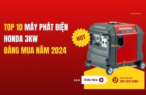 Top 10 máy phát điện Honda 3kW đáng mua năm 2024