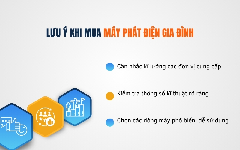Lưu ý khi mua máy phát điện gia đình