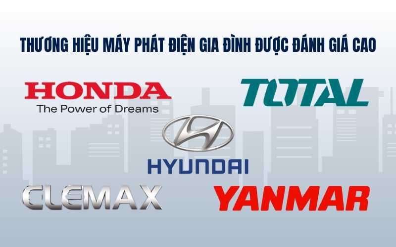 Thương Hiệu Máy Phát Điện Gia Đình Được Đánh Giá Cao