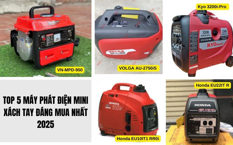 Top 5 máy phát điện mini xách tay đáng mua nhất 2025