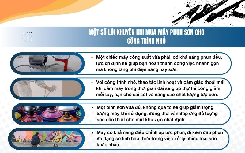 Một số lời khuyên khi mua máy phun sơn cho công trình nhỏ