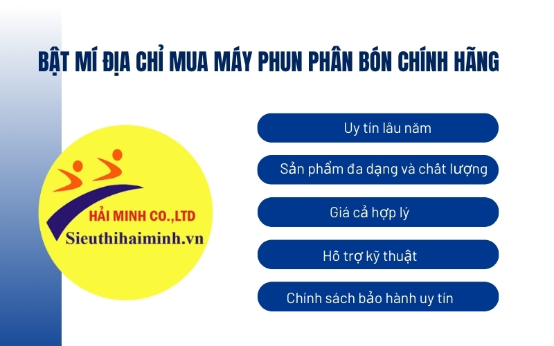 Bật mí địa chỉ mua máy phun phân bón chính hãng