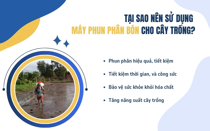 Tại sao nên sử dụng máy phun phân bón cho cây trồng?