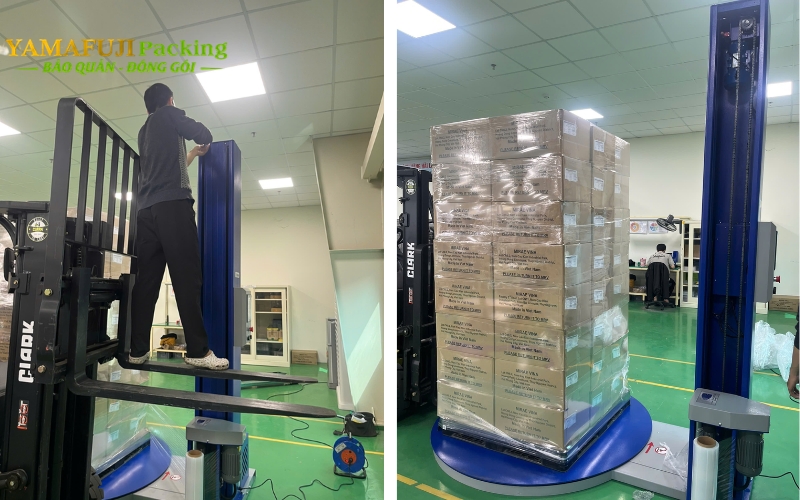 Bảo trì định kỳ máy quấn màng pallet 