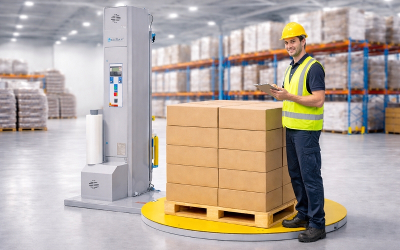 Hướng dẫn cách quấn màng PE bằng máy quấn màng từng bước