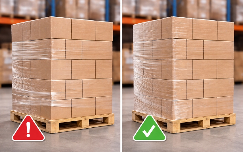 Không quấn đủ số vòng màng hoặc quấn không đồng đều