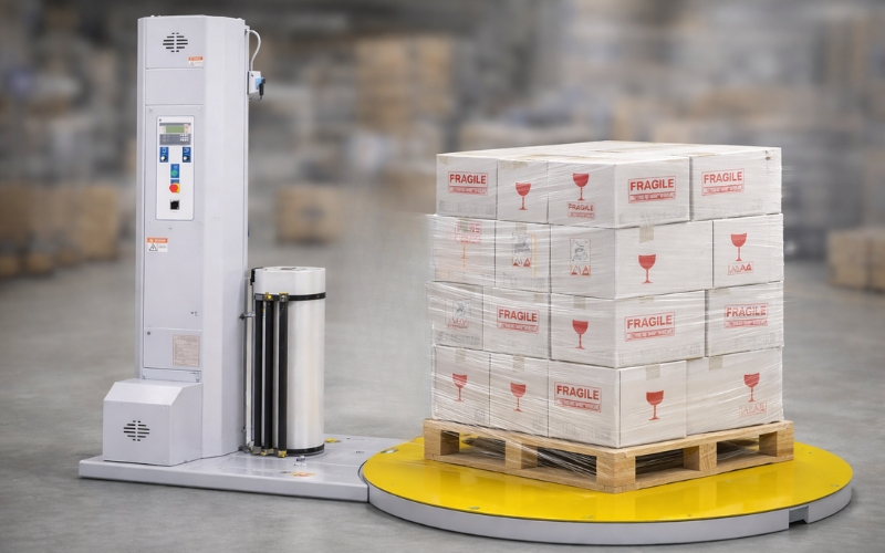 Lưu ý quan trọng khi sử dụng máy quấn pallet