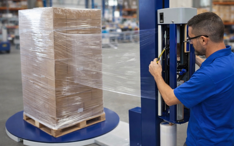 Tại sao cần bảo trì máy quấn màng pallet định kỳ?