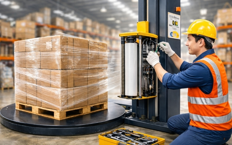 Trục nâng hạ màng không di chuyển