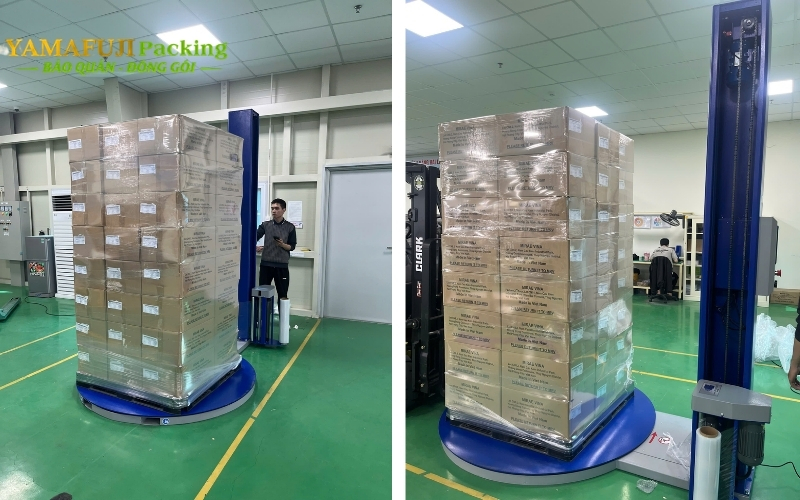 Tuân thủ giới hạn tải trọng của máy quấn màng pallet