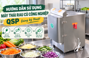 Hướng dẫn sử dụng máy thái rau củ công nghiệp QSP đúng kỹ thuật