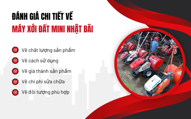 Đánh giá chi tiết về máy xới đất mini Nhật bãi