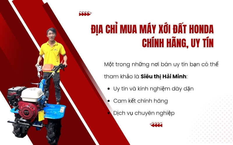 Địa chỉ mua máy xới đất Honda chính hãng, uy tín