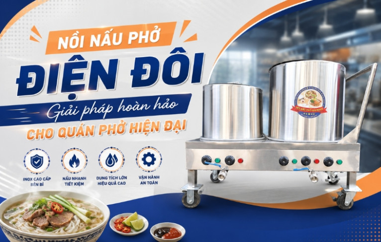 Bộ nồi nấu phở đôi giá bao nhiêu? Cập nhật năm 2026