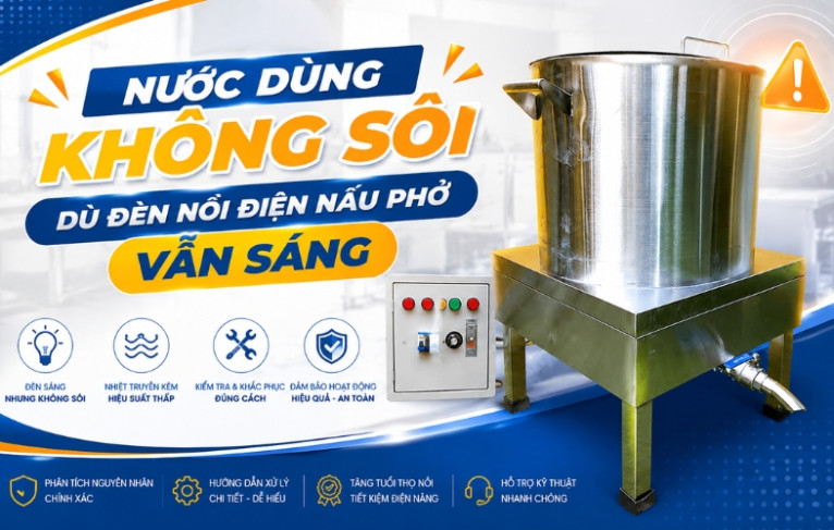 Nước Dùng Không Sôi Dù Đèn Nồi Điện Nấu Phở Vẫn Sáng
