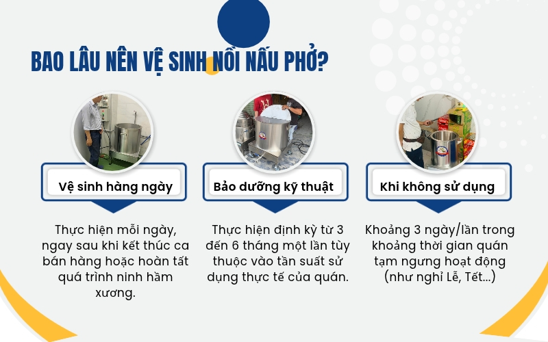 Bao lâu nên vệ sinh nồi nấu phở?