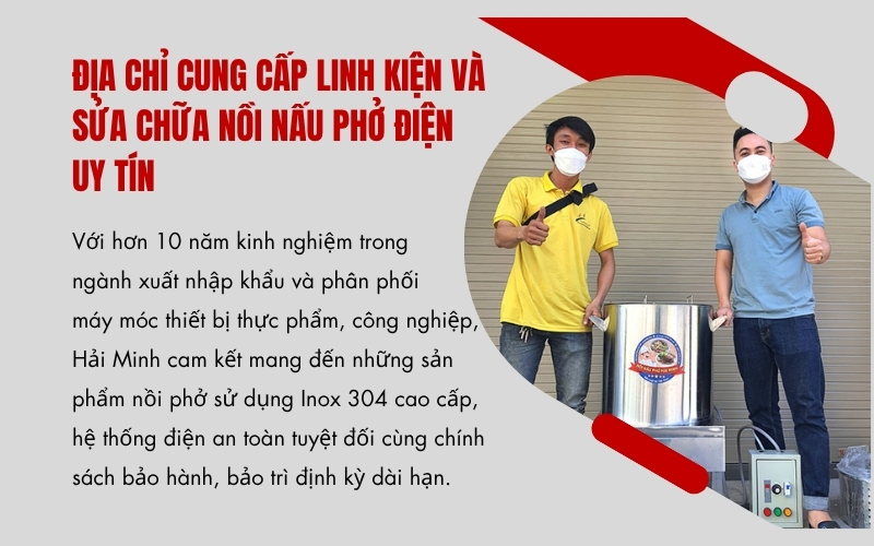 Địa chỉ cung cấp linh kiện và sửa chữa nồi nấu phở điện uy tín