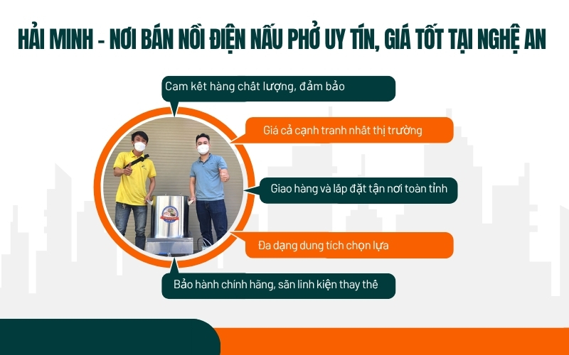 Hải Minh - Nơi bán nồi điện nấu phở uy tín, giá tốt tại Nghệ An 
