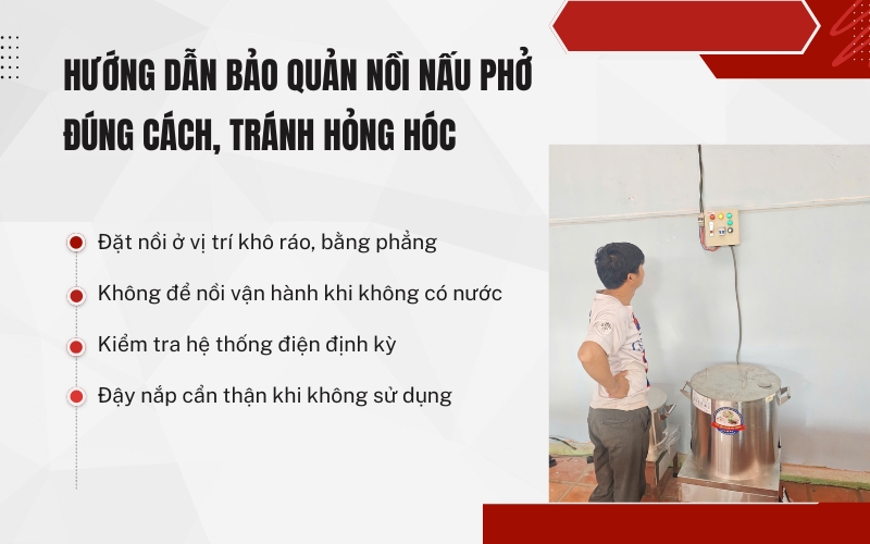 Hướng dẫn bảo quản nồi nấu phở đúng cách, tránh hỏng hóc