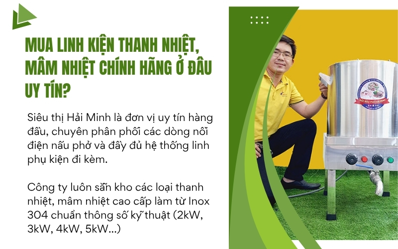 Mua linh kiện thanh nhiệt, mâm nhiệt chính hãng ở đâu uy tín?