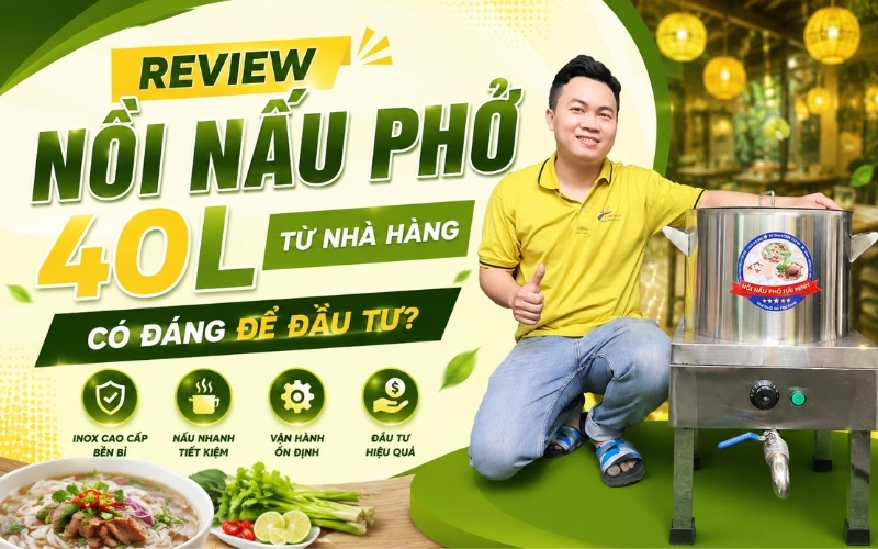 Nồi nấu phở điện liền DL-20L tốt như thế nào? Review chi tiết