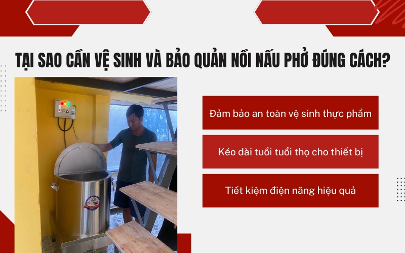 Tại sao cần vệ sinh và bảo quản nồi nấu phở đúng cách?