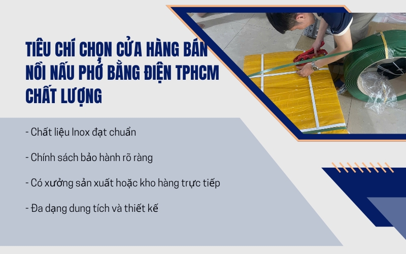 Tiêu chí chọn cửa hàng bán nồi nấu phở bằng điện TPHCM chất lượng